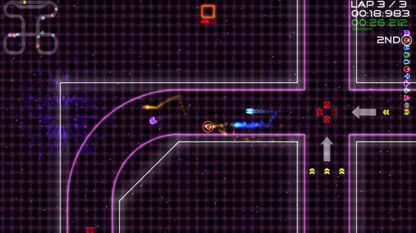 Screenshot z Super Laser Racer