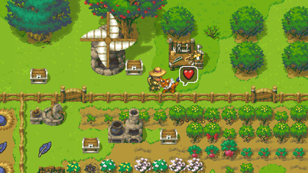 Screenshot of Witherspring Wilds gameplay showing in-action mechanics