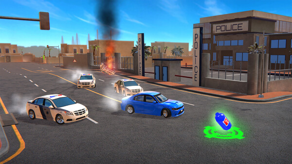 Screenshot of Amer: The Chase Hit and Run gameplay showing in-action mechanics