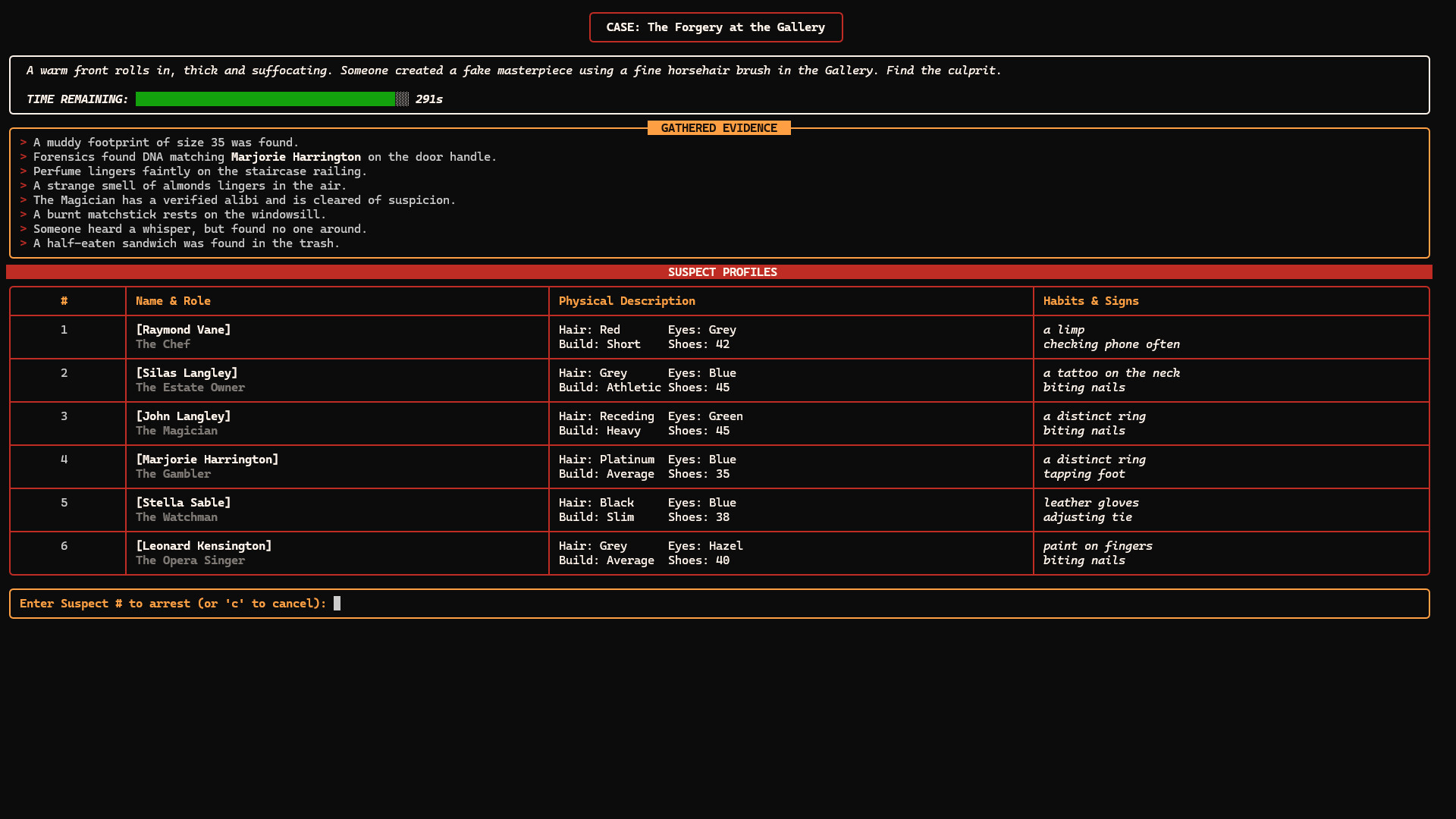 Micro Mystery Investigator: Noir Edition screenshot #1