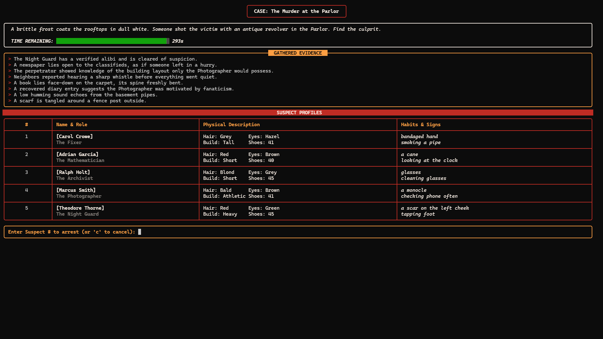 Micro Mystery Investigator: Noir Edition screenshot #3