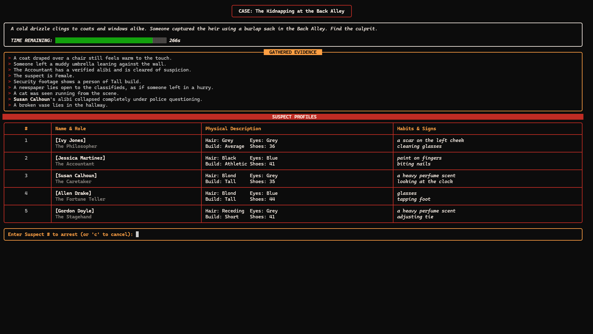 Micro Mystery Investigator: Noir Edition screenshot #5