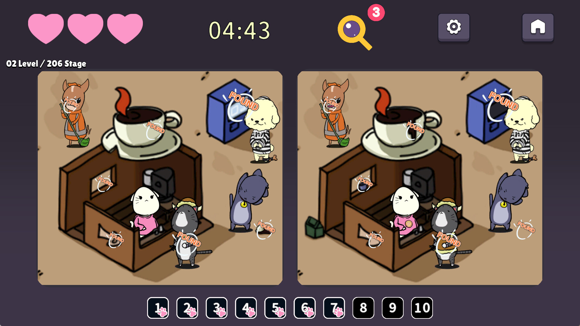 Spot the Difference: Detective Neko