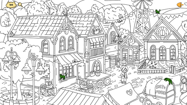 Screenshot of Small Town Filled With Cats