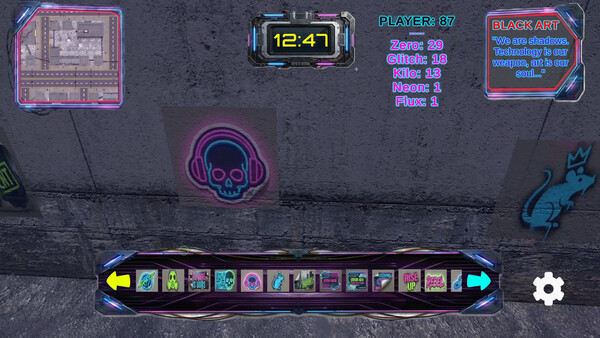 Screenshot of BLACK ART