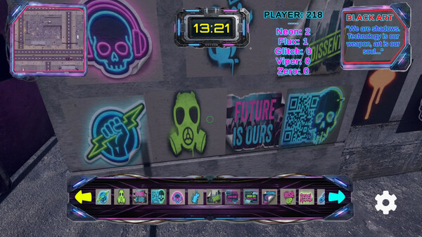 Screenshot of BLACK ART