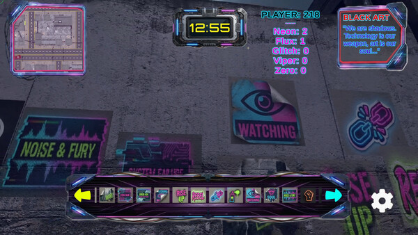 Screenshot of BLACK ART