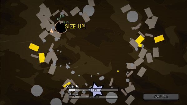 Screenshot of Growing My Manhole gameplay showing in-action mechanics