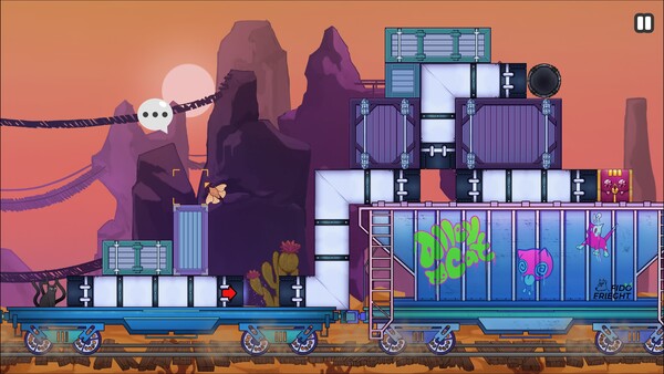 Screenshot of Catpipe gameplay showing in-action mechanics