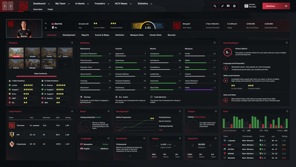 Rush B: Esports Manager