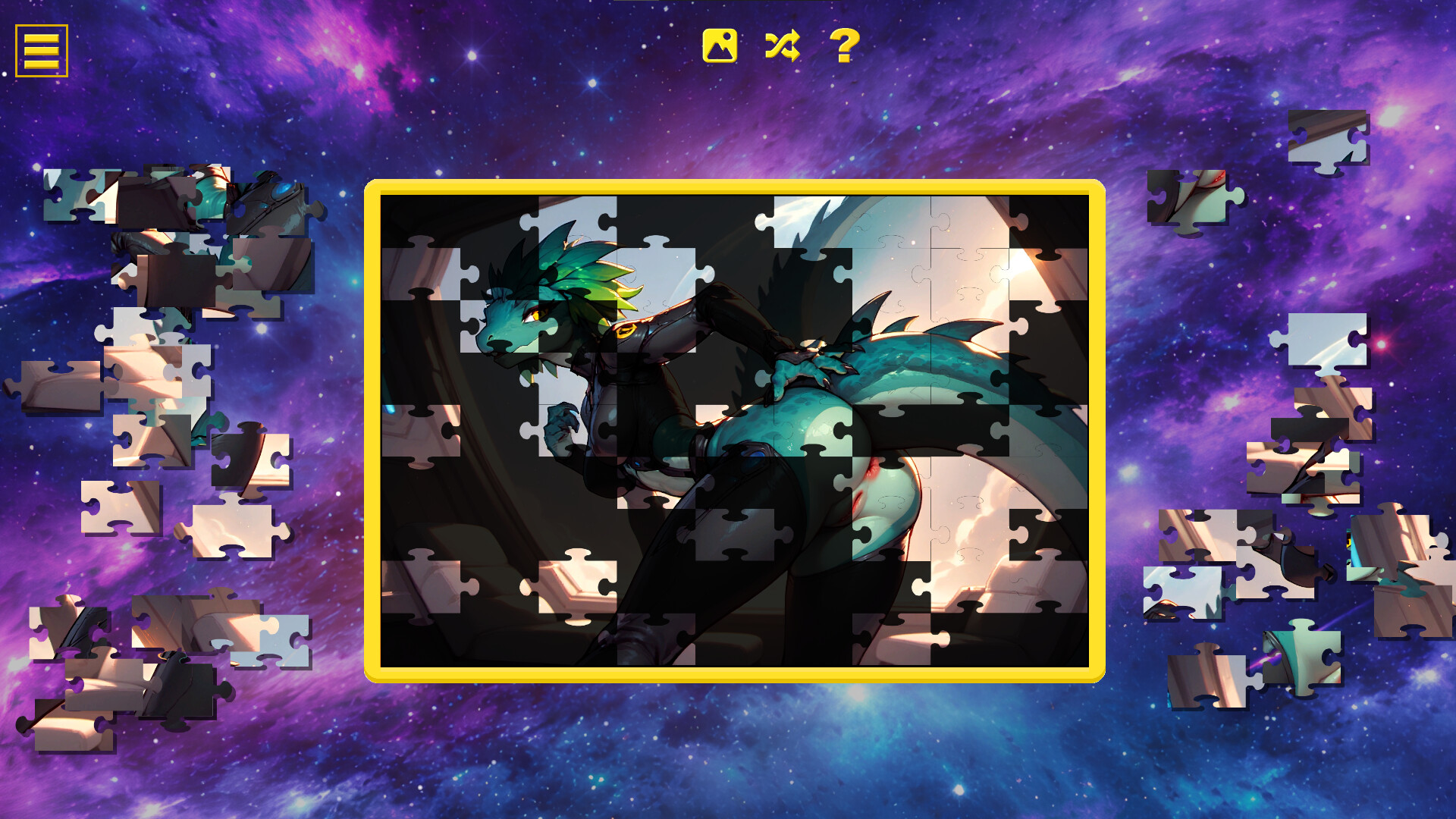 Furry Star Command – Hentai Jigsaw screenshot #2