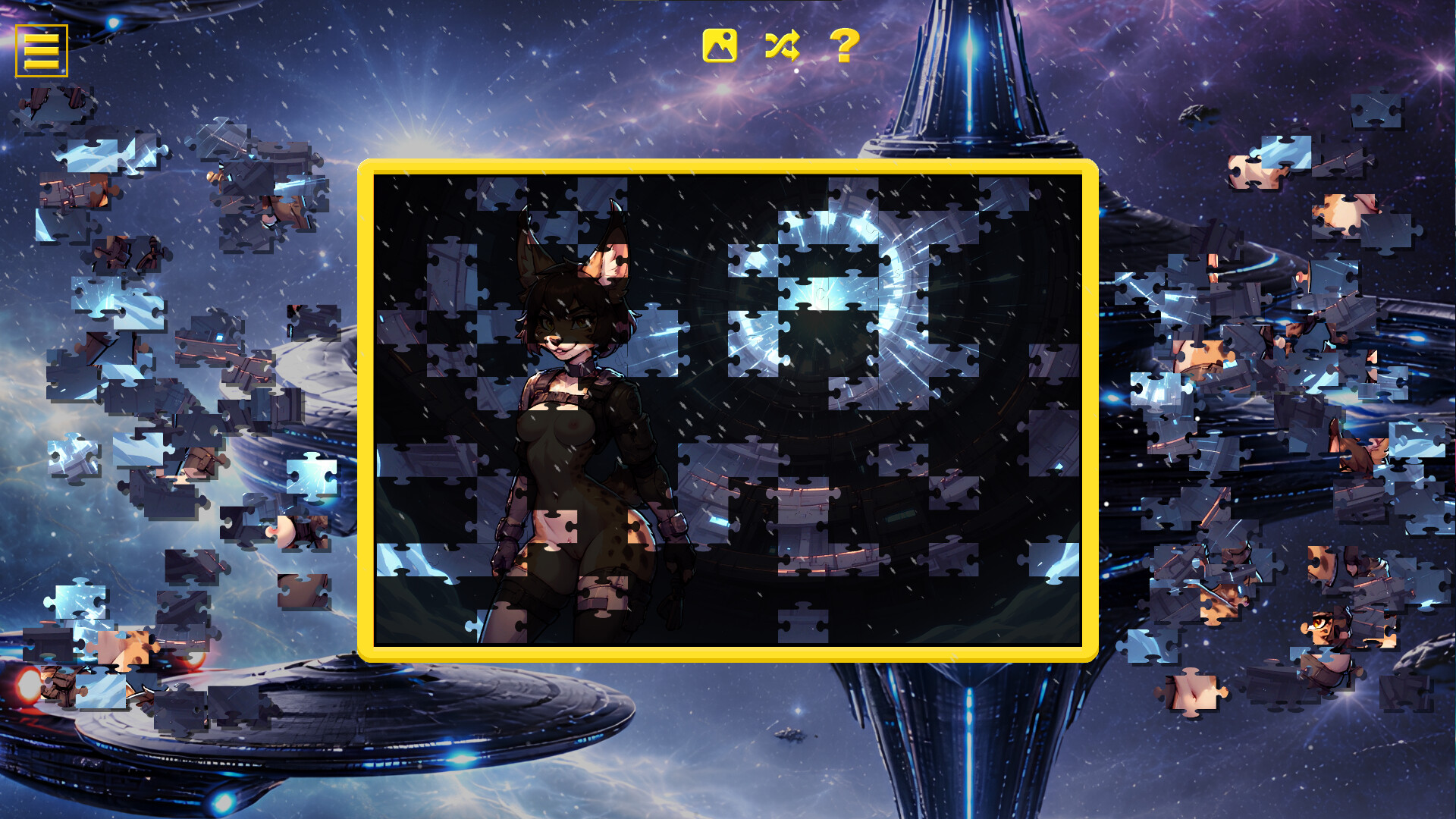 Furry Star Command – Hentai Jigsaw screenshot #4
