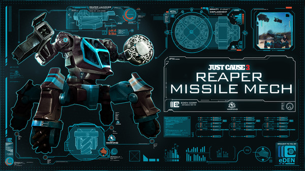 Just Cause™ 3 DLC: Reaper Missile Mech