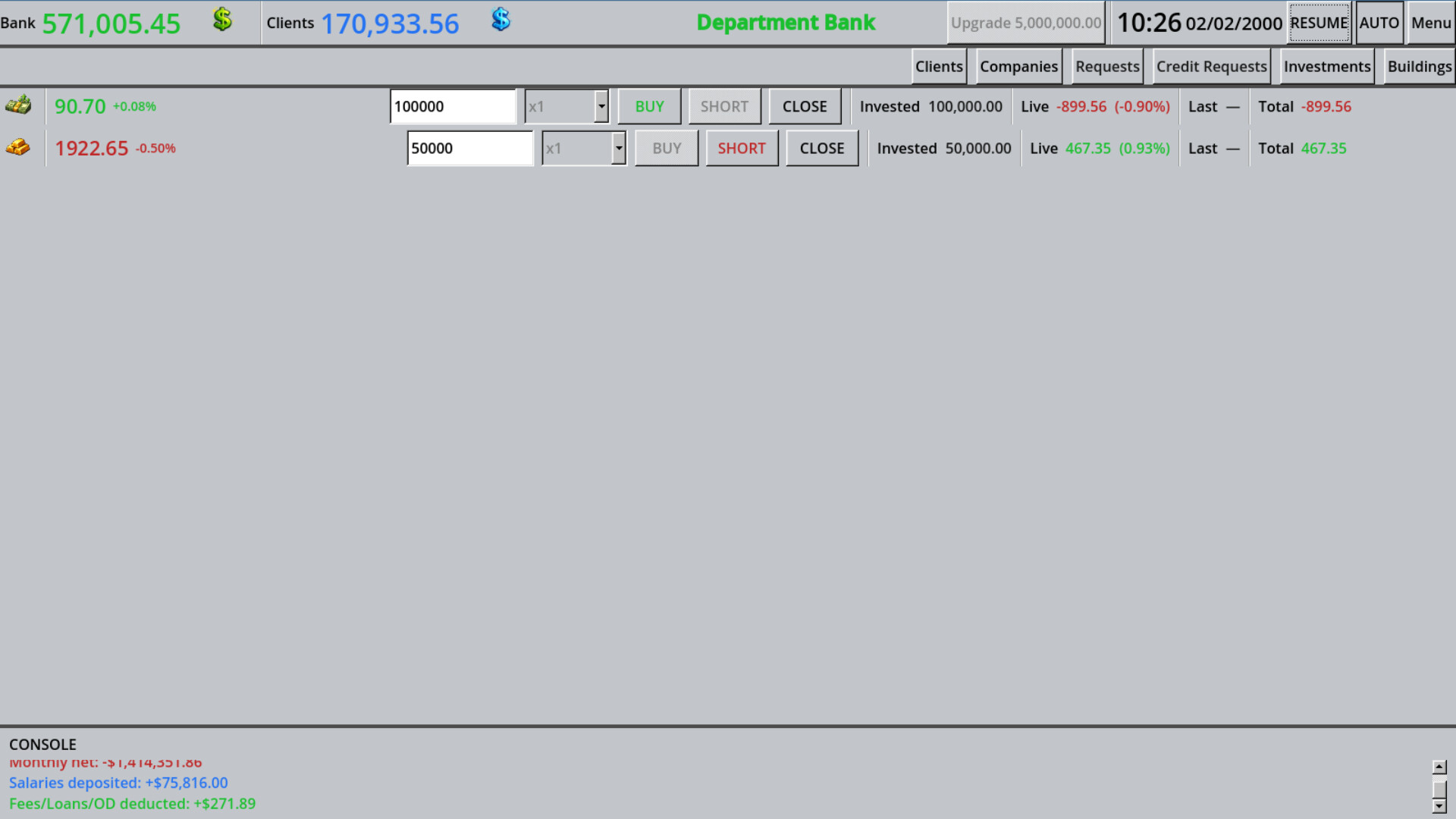 Bank 2000 screenshot #3