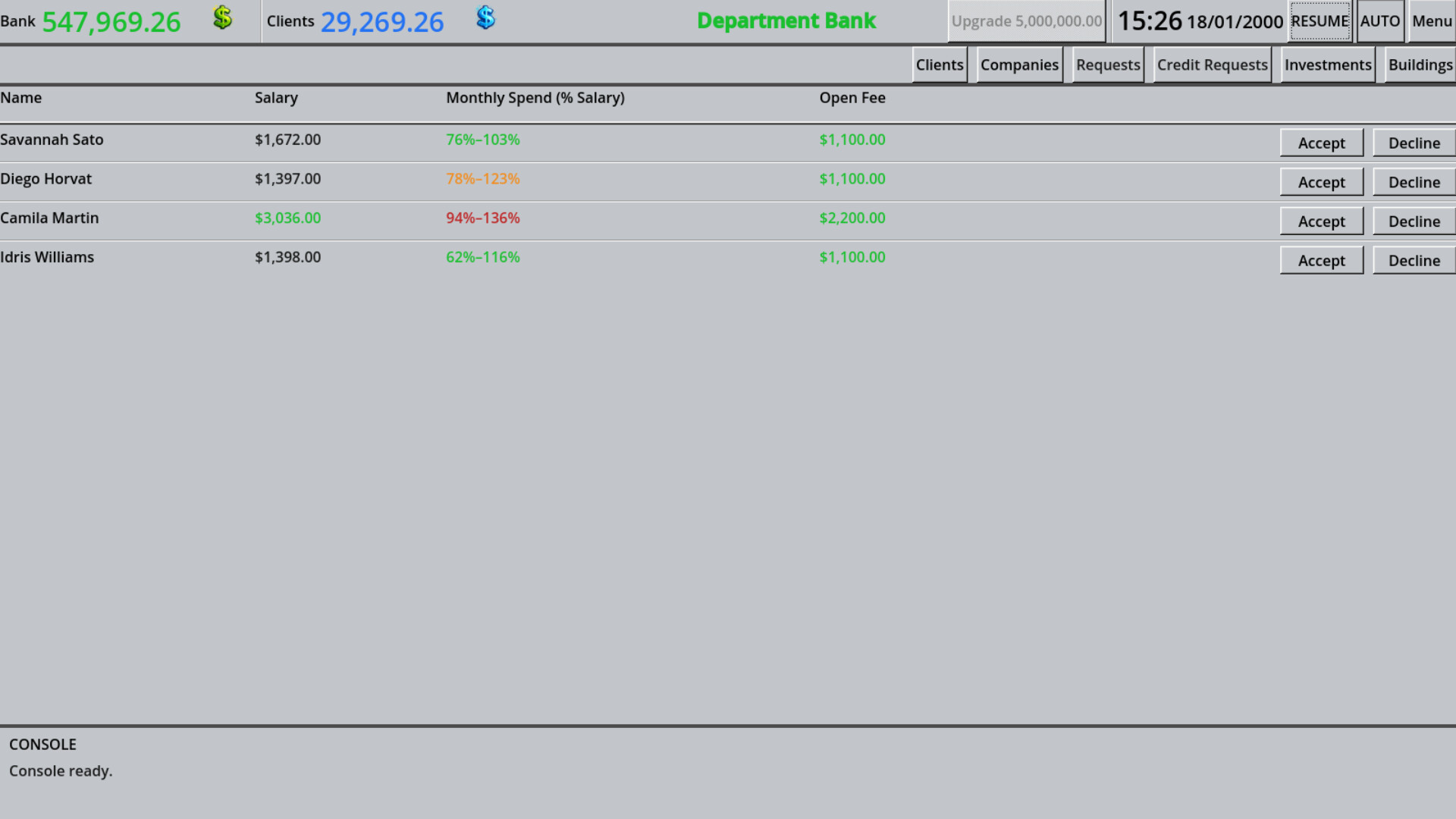 Bank 2000 screenshot #1