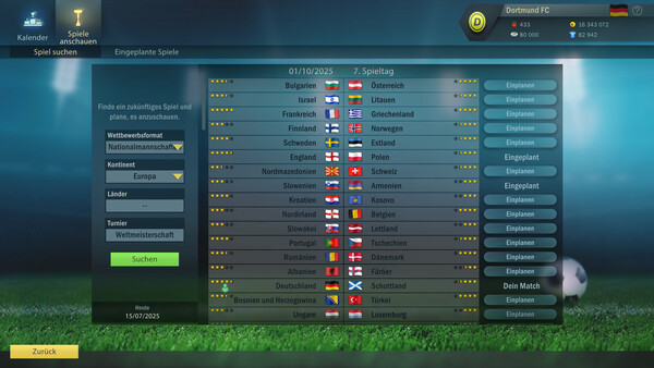 Football, Tactics & Glory: World Championship Screenshot 6