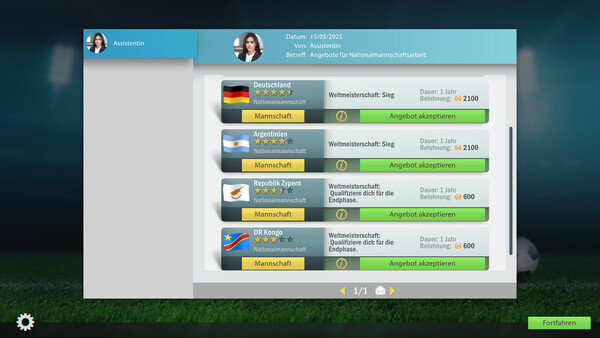 Football, Tactics & Glory: World Championship Screenshot 2