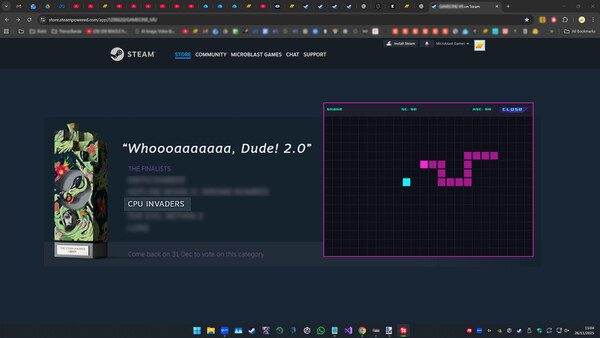 Screenshot of CPU Invaders - Cyber Arcade