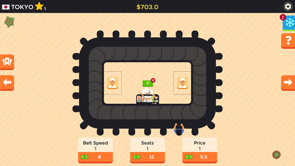 Скриншот 1 из игры Idle Sushi Bar Tycoon