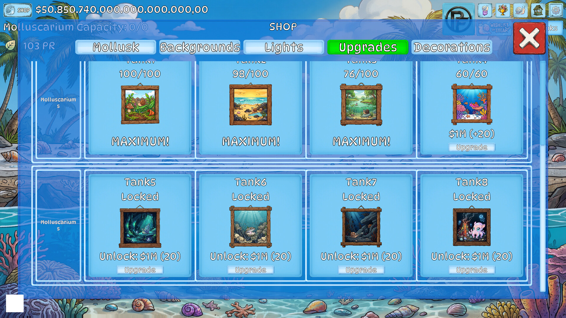 Molluscarium screenshot