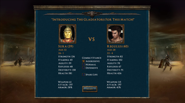 Screenshot z Age of Gladiators Screenshot z Age of Gladiators