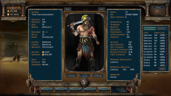 Screenshot z Age of Gladiators Screenshot z Age of Gladiators