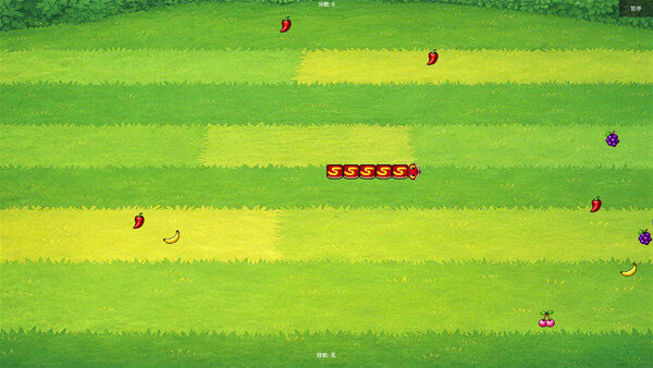 Screenshot of 技能贪吃蛇 , Skill Snake gameplay showing in-action mechanics