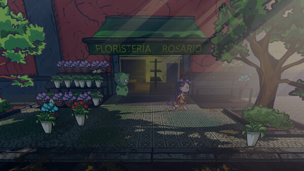 Screenshot of The Phases of Abril gameplay showing in-action mechanics