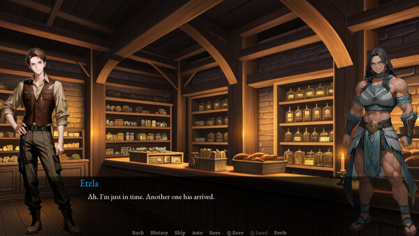 Screenshot of One Hundred Years Amazonian Dungeon gameplay showing in-action mechanics