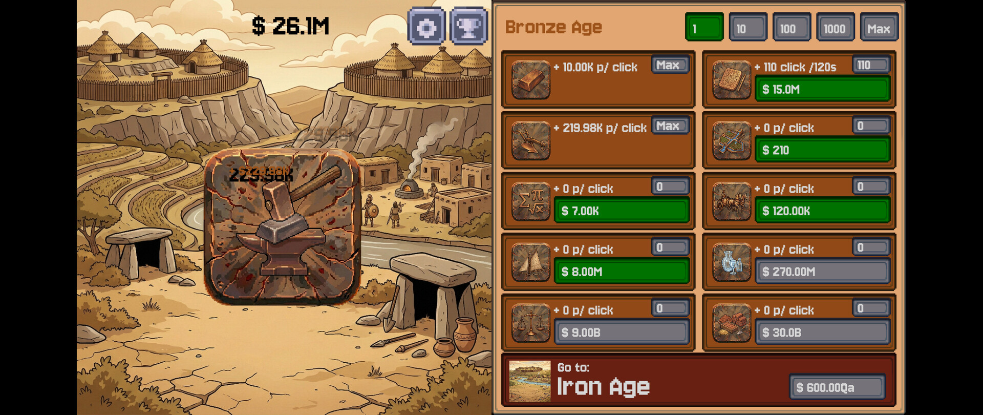Stone to Silicon - Idle Clicker screenshot #3