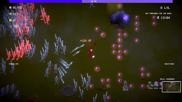 Screenshot of Anvil Survivors gameplay showing in-action mechanics