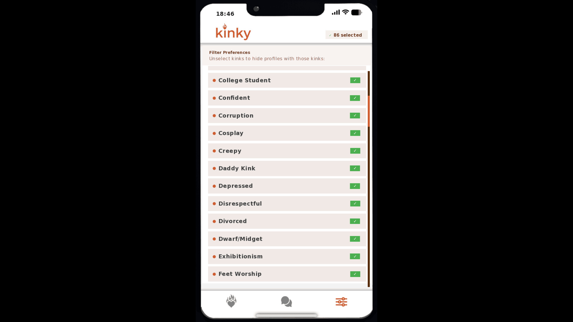 Kinky Phone - Swipe to Seduce screenshot #9