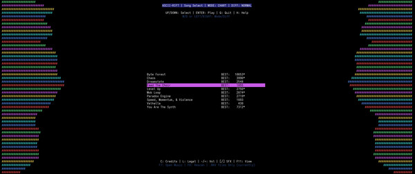 ASCII-RIFT game for Linux 1