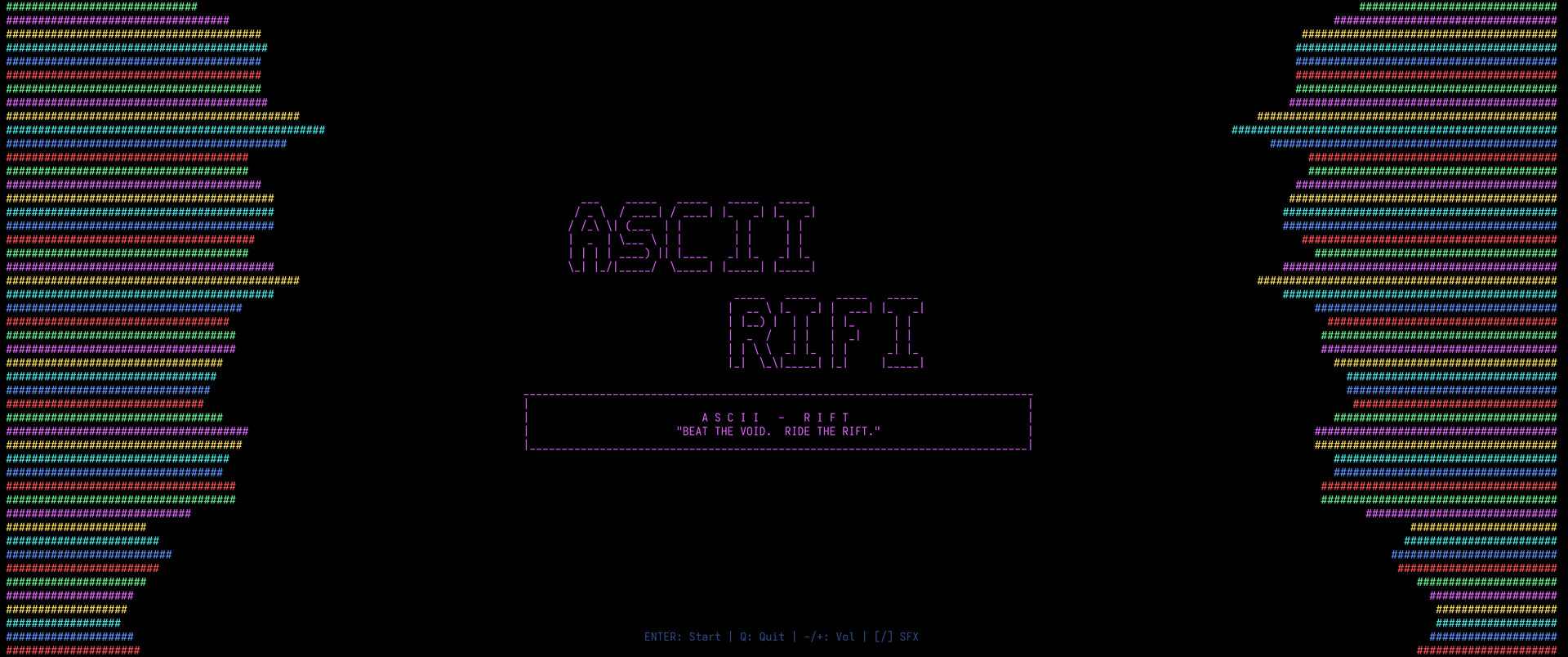 ASCII-RIFT screenshot #1