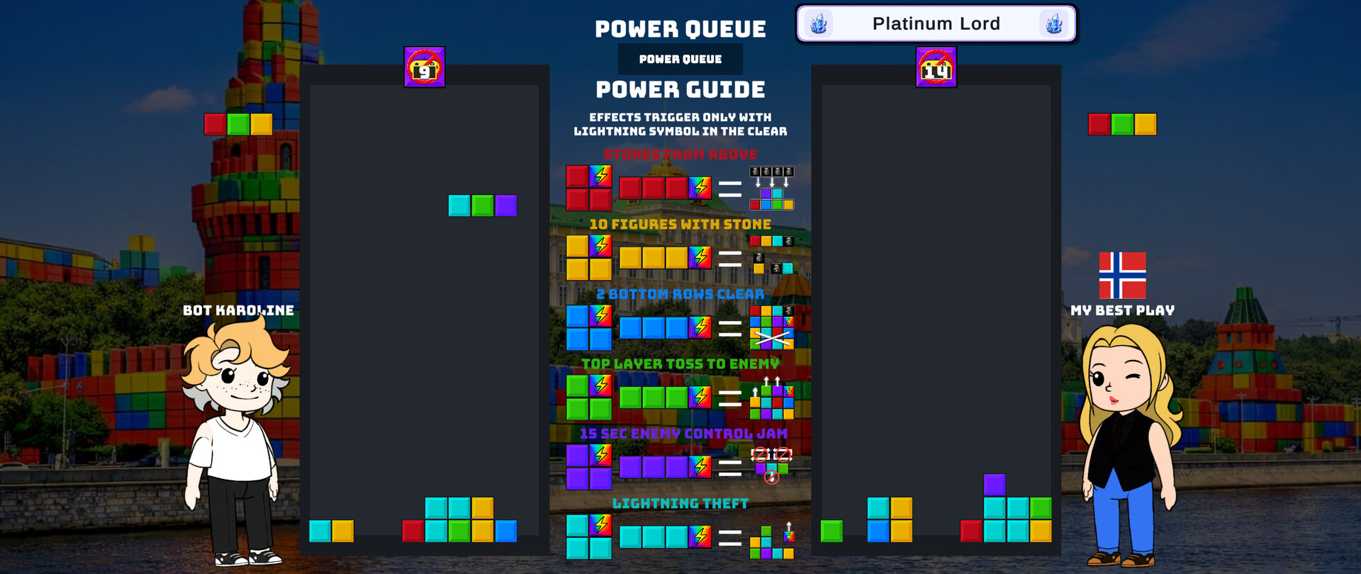 Block Wars: Falling Duel screenshot 4