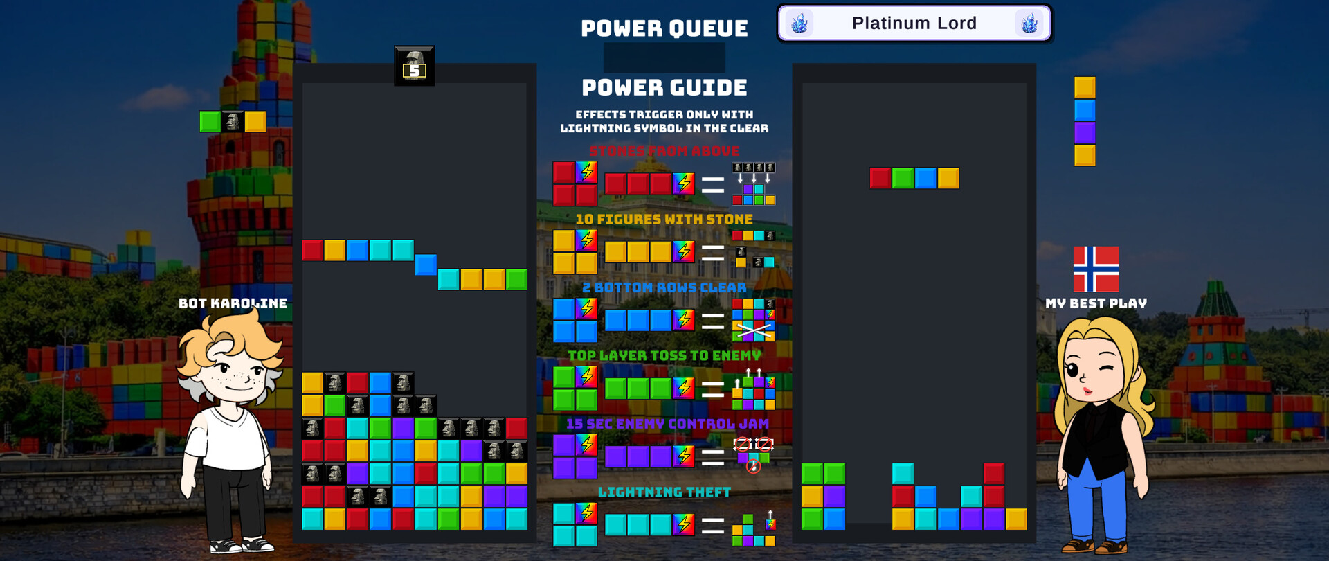 Block Wars: Falling Duel screenshot 9