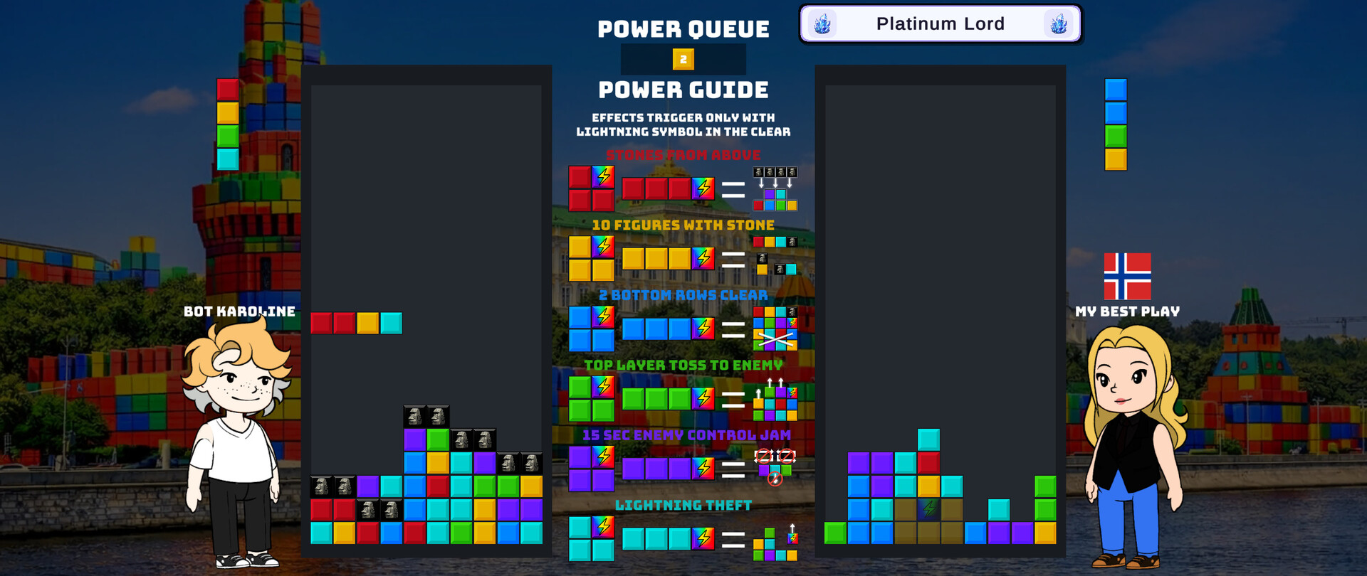 Block Wars: Falling Duel screenshot 5