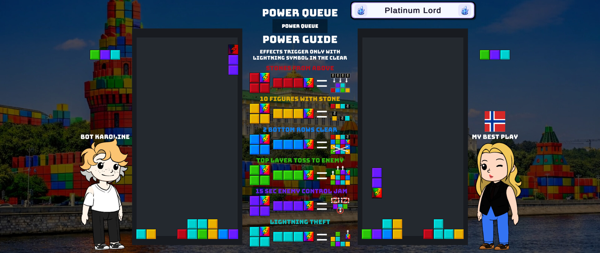 Block Wars: Falling Duel screenshot 2