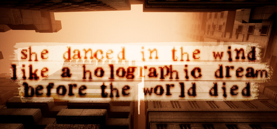 she danced in the wind like a holographic dream before the world died header image