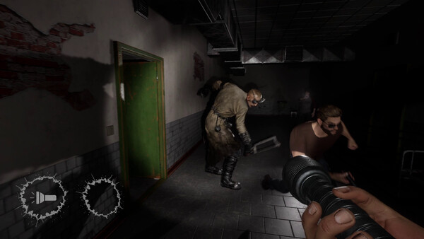 Screenshot of PSYKOS gameplay showing in-action mechanics