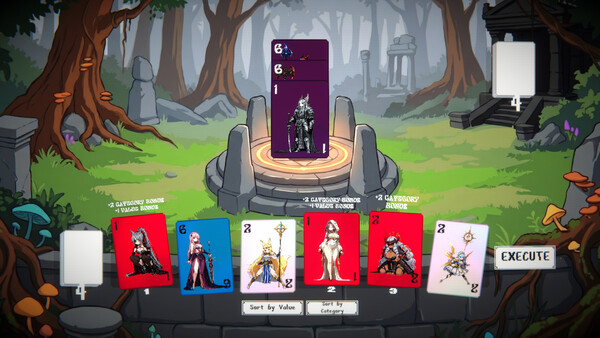 Screenshot of Waifuro : Roguelike Waifubuilder gameplay showing in-action mechanics