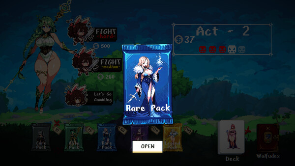 Screenshot 3 of Waifuro : Roguelike Waifubuilder - more gameplay footage