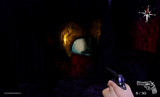Screenshot of The Cave of Doubt gameplay showing in-action mechanics