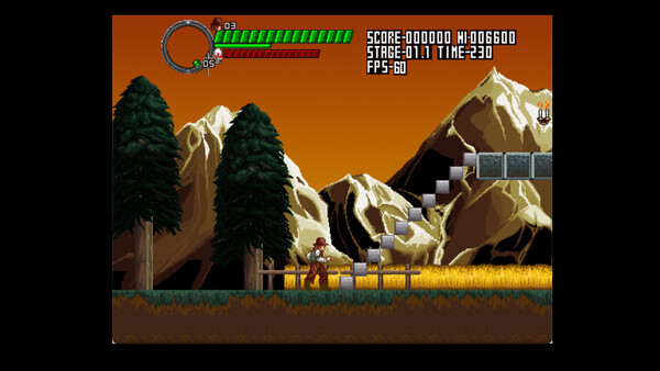 Screenshot of VampireBlaze gameplay showing in-action mechanics
