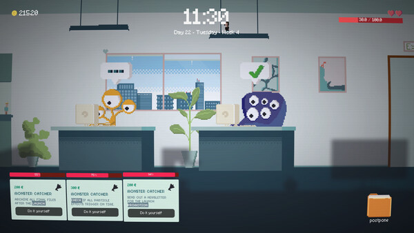 Screenshot 2 of Postponed: Game Dev Management Roguelite - additional gameplay view