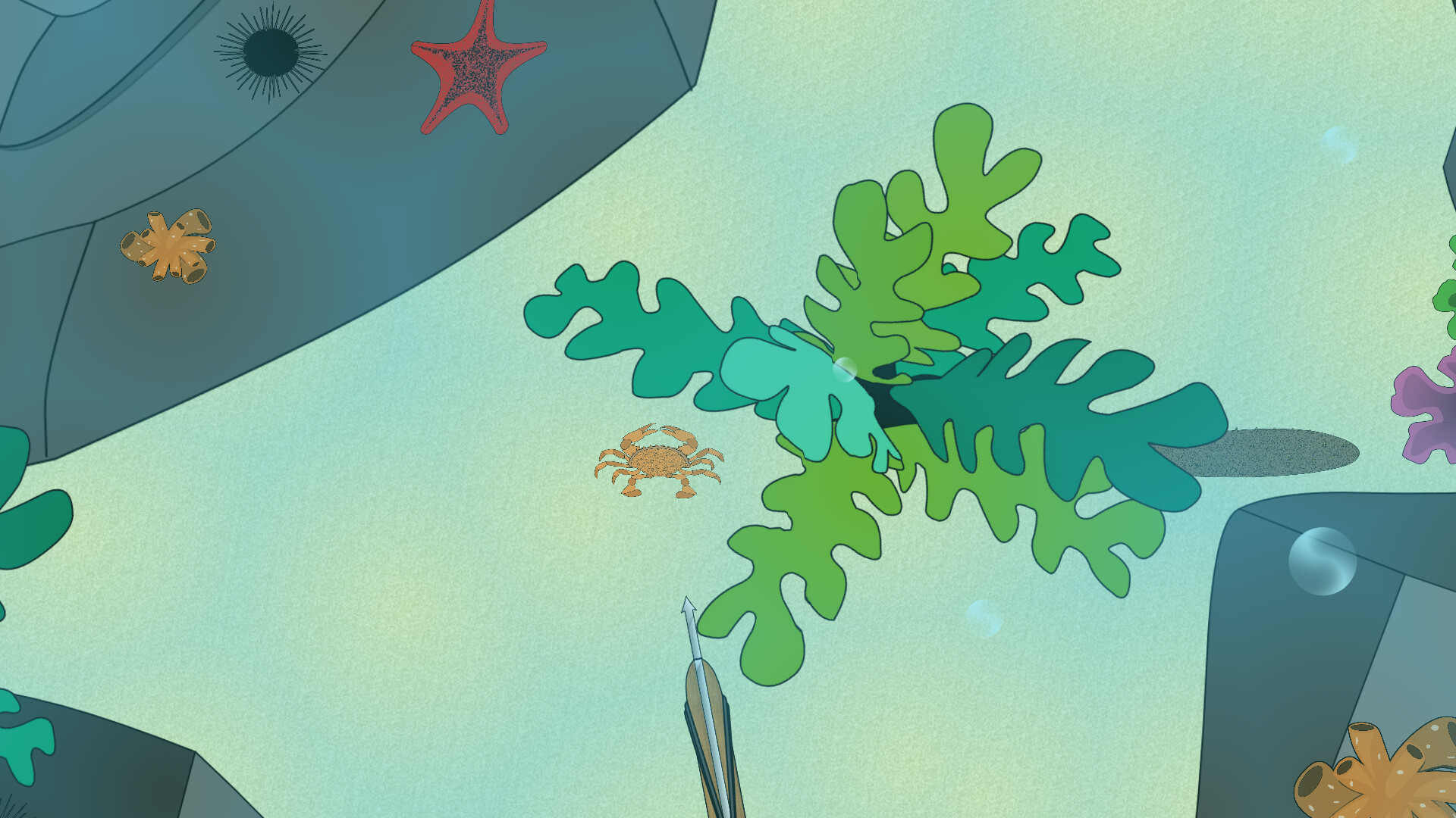 Deep blue descent screenshot #3