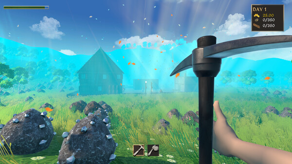 Screenshot of Earthia Mining gameplay showing in-action mechanics