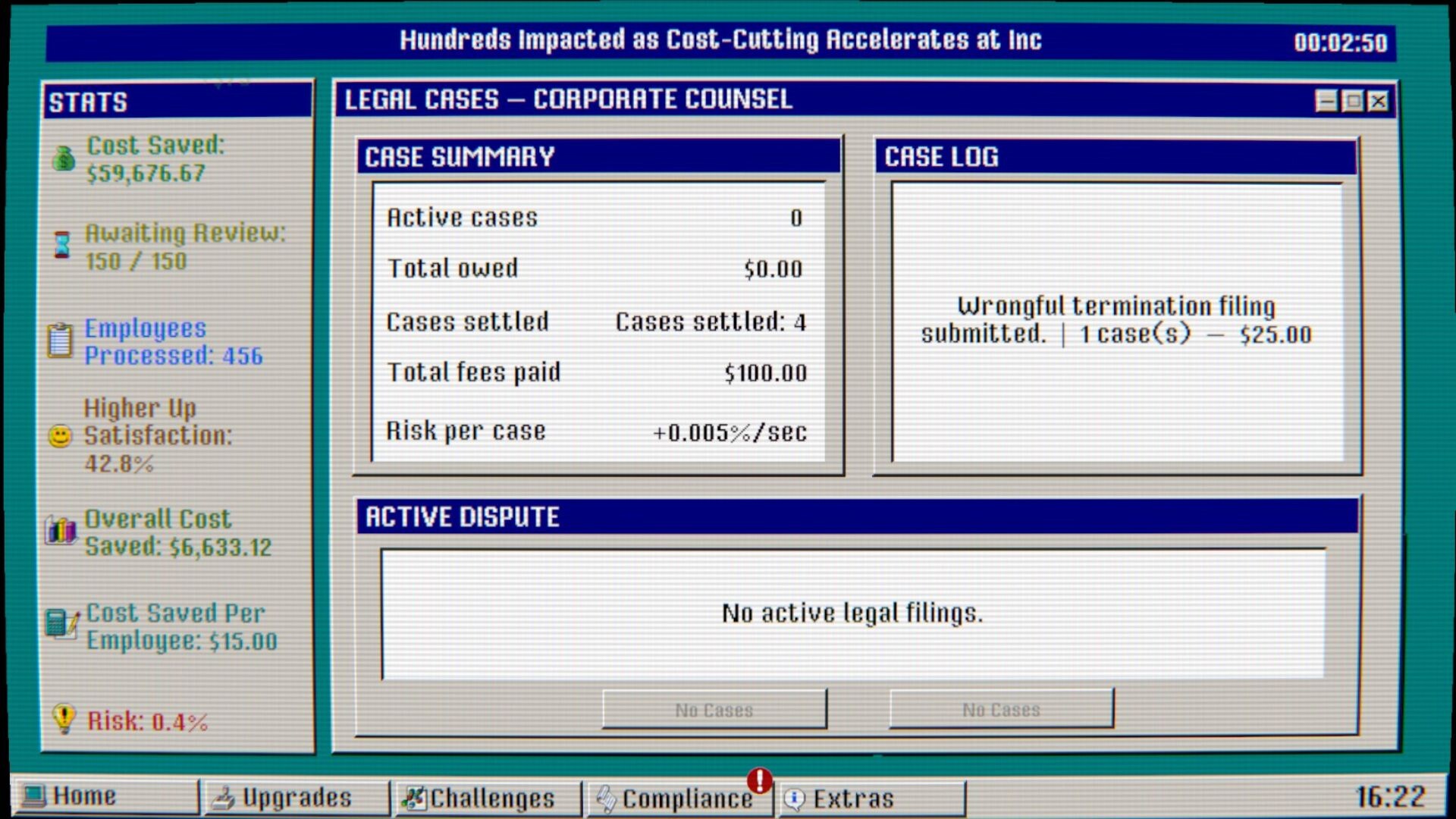#8. Downsizing.exe (Steam) di: Midnight Rental Games
