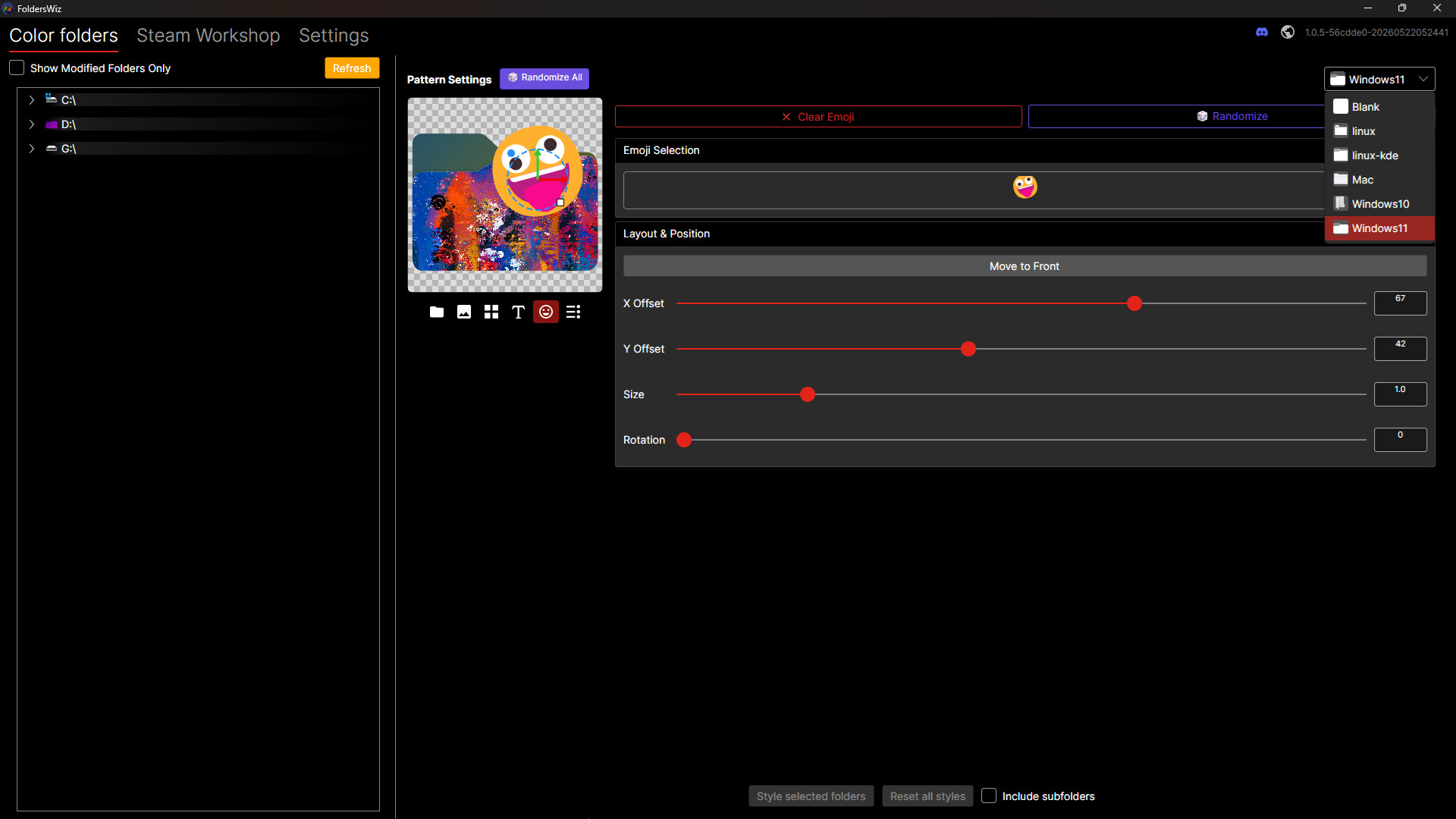 Folderswiz screenshot 1
