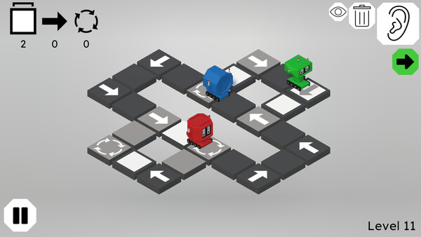 Screenshot of Beat Bots gameplay showing in-action mechanics